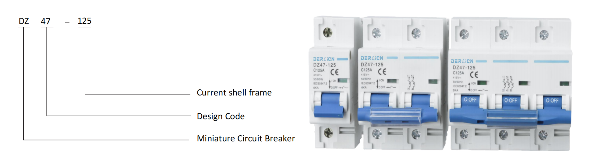 DZ47-125 Series Miniature Circuit Breaker