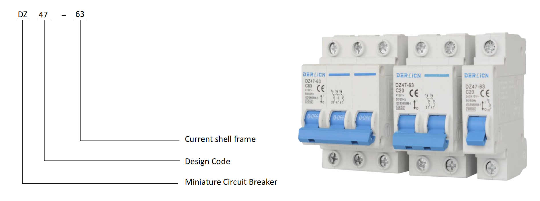 DZ47-63 Series Miniature Circuit Breaker