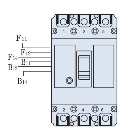 Auxiliary contact & alarm contact of DLM1E Series Adjustable MCCB