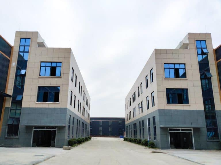 Exterior view of the factory building