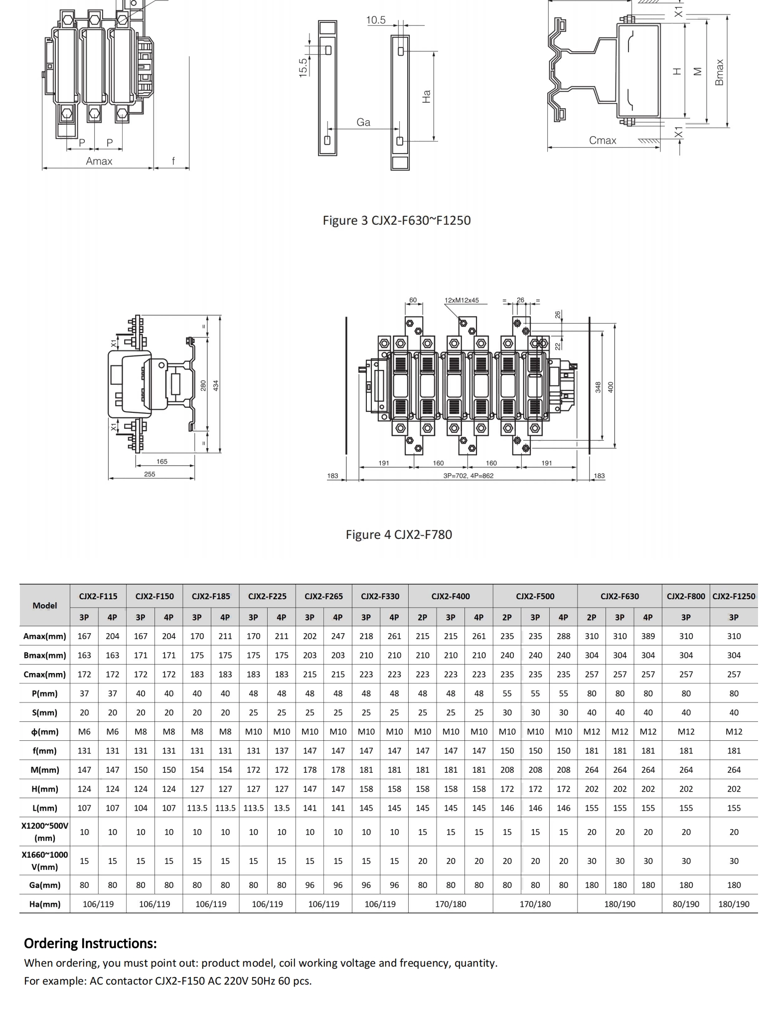 CJX2F 系列交流接触器的产品说明 - 3