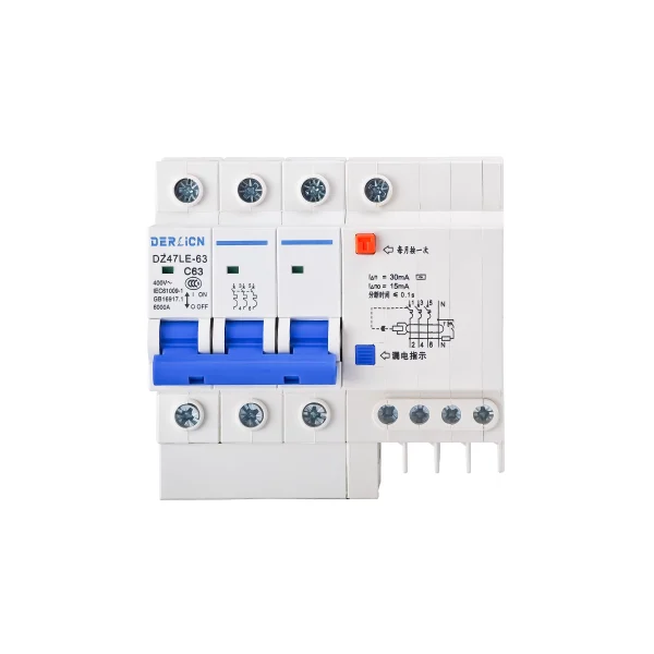 DZ47LE 3P+N Residual Current Operated Circuit Breaker-1