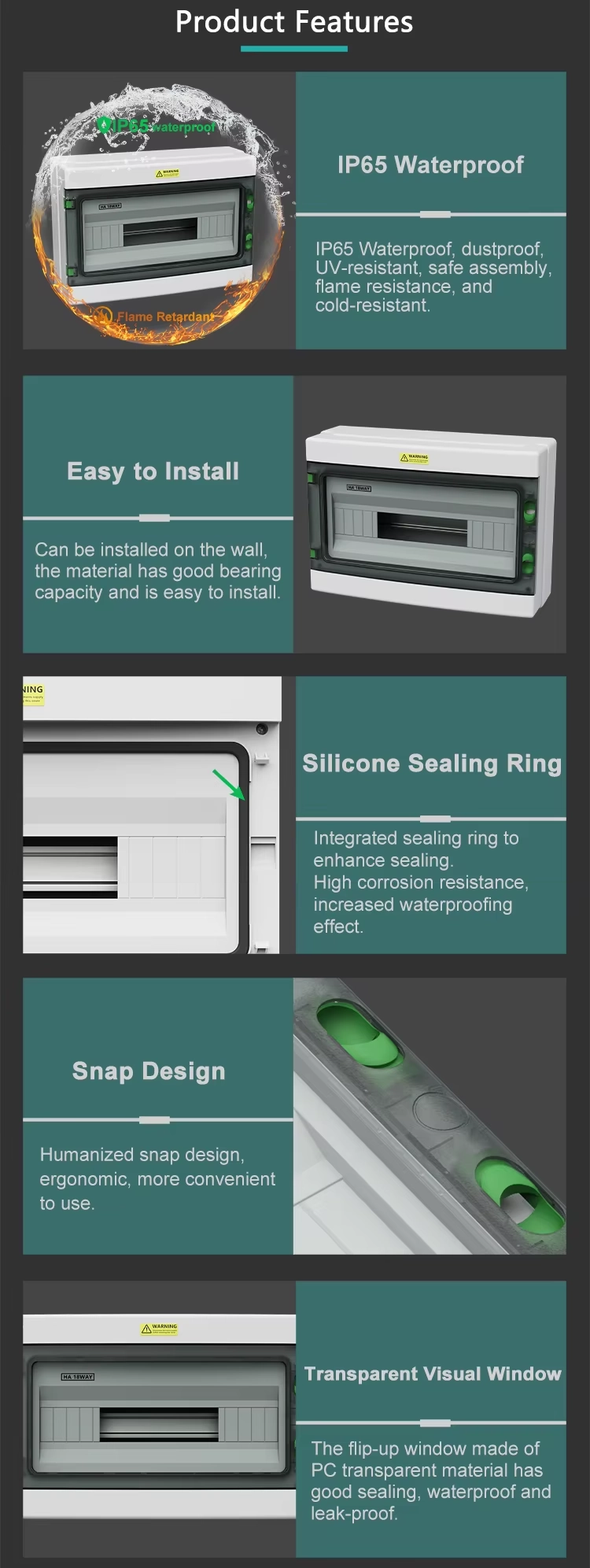 HA 18 详情页 05 HA-18 Series Waterproof Distribution Box Product Description-5