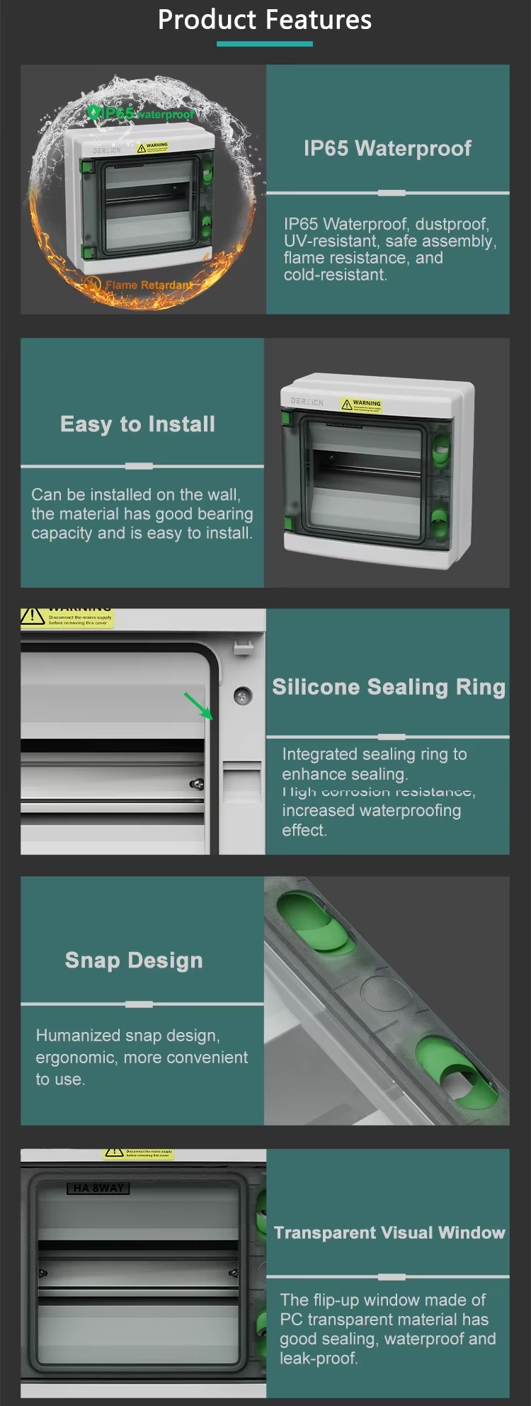 HA 8 详情页 05 HA-8 Series Waterproof Distribution Box Product Description-5
