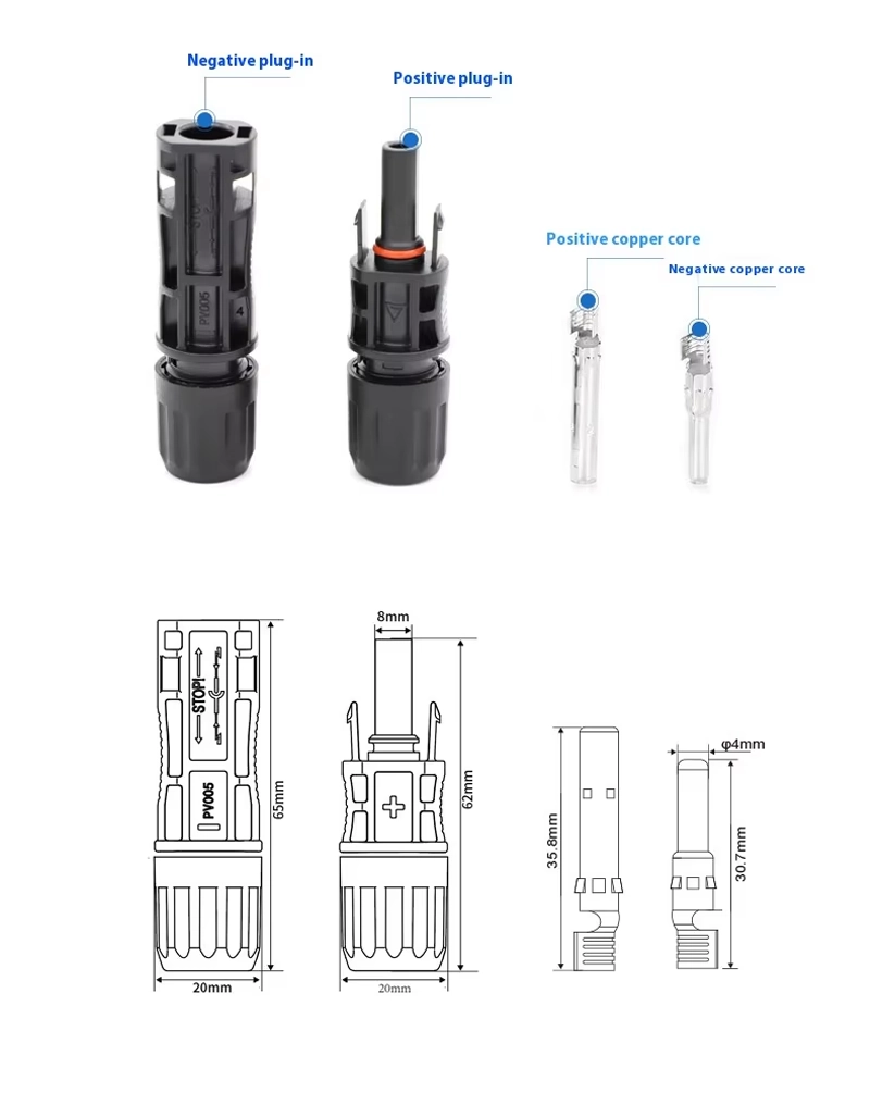 MC4 Connector 1500V 30A 45A Product Description 05 MC4-Connector-1500V-30A-45A-Product-Description_05