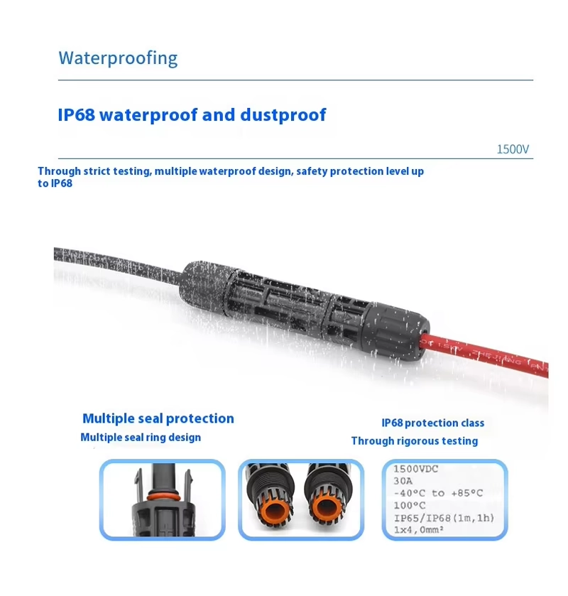 MC4 Connector 1500V 30A 45A Product Description 06 MC4-Connector-1500V-30A-45A-Product-Description_06